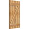 Ekena Millwork Joined Board-n-Batten Shutters w/Z-Bar, Rough Sawn Western Red Cedar, 21 1/2W x 39H, PR RBJ06Z21X039RWR - alternate 3